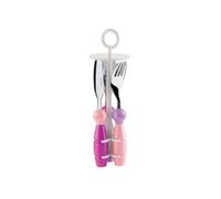 GUZZINI BIMBI BILLO CUTLERY SET PURPLE/PINK (JAPAN IMPORT)