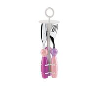 GUZZINI BIMBI BILLO CUTLERY SET PURPLE/PINK (JAPAN IMPORT)