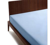 GUZZINI Classic - Drap Housse 90x200 Coton Percalle 100%Certifié OekoTex Frais Respirant, Surmatelas 1 Personne, 1 Pièce, Draps Housses Protège Matelas Haut 30cm avec Angles Élastiques, Dessus de Lits