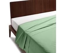 GUZZINI Classic - Drap Plat 1 Personne 160x280 en 100% Coton Percalle Certifié OekoTex Frais et Respirant, Draps Housses Dessus de Lits pour Linge de Lit et Literie, Drap Housse Douce et Durable