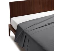 GUZZINI Classic - Drap Plat 1 Personne 160x280 en 100% Coton Percalle Certifié OekoTex Frais et Respirant, Draps Housses Dessus de Lits pour Linge de Lit et Literie, Drap Housse Douce et Durable