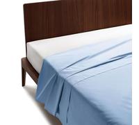 GUZZINI Classic - Drap Plat 2 Personnes 180x280 ou 1 Personne en 100% Coton Percalle Certifié OekoTex Frais et Respirant, Draps Housses Dessus de Lits pour Linge de Lit, Drap Housse Douce et Durable