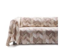 GUZZINI Classic - Housse de Canapé et Dessus de Lit 270x270 100% Coton Percalle Certifié OekoTex, Plaid Canape Grande Taille, Couverture de Protection Dessus de Lits et Couvre-Lits Housses Multi Usage