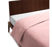 GUZZINI Classic - Housse de Couette 1 Personne 155x200 Coton 100% Percalle Certifié OekoTex Frais et Respirant, Sac Couette Lestée avec Rabat 40 cm, Couverture Lestée Housses de Couettes Linge de Lit
