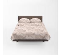 GUZZINI Classic - Parure de Lit avec 1 Drap Housse 125x200 Coton 100% Percalle Certifié OekoTex Frais Respirant Surmatelas Haut 30 cm, 1 Taie Oreiller 50x80 et 1 Drap Plat 180x280 pour Linge de Lit