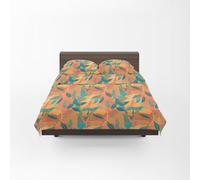 GUZZINI Classic - Parure de Lit avec 1 Drap Housse 125x200 Coton 100% Percalle Certifié OekoTex Frais Respirant Surmatelas Haut 30 cm, 1 Taie Oreiller 50x80 et 1 Drap Plat 180x280 pour Linge de Lit