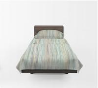 GUZZINI Classic - Parure de Lit avec 1 Drap Housse 90x200 Coton 100% Percalle Certifié OekoTex Frais Respirant Surmatelas Haut 30 cm, 1 Taie Oreiller 50x80 et 1 Drap Plat 160x280 pour Linge de Lit