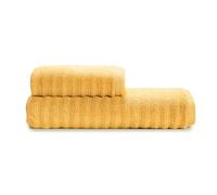 GUZZINI Classic - Serviette de Bain, Lot 2 Serviettes de Bain 100% Coton Certifié OekoTex avec 1 Drap de Bain Visage 60x110 et 1 Petit pour Bidet 40x60 Doux, Absorbant, Durable, Résistant aux Lavages