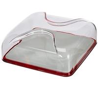 Guzzini, Cloche À Fromage Carrée Gocce, 25,5 x 25,5 x h11,5 cm