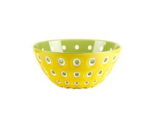 Guzzini - Conteneur 25 cm en San 'Le Murrine' (Safran-Blanc-Vert Nénuphar
