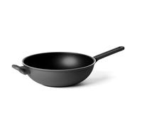 Guzzini - Cook&Color, Wok 32 cm, en Aluminium Forgé avec Revêtement Céramique - Noir - 09687010