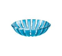 Guzzini Corbeille Dolcevita plastique biosourcé Turquoise 25 x 25 x h 6,5 cm