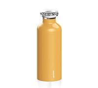 Guzzini Energy on The Go Bouteille Isotherme de Voyage, Polyester polymère, polypropylène, Acier Inoxydable, Jaune, 7,3 cm