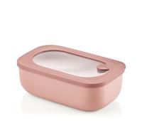 Guzzini - Kitchen Active Design, STORE&MORE BIO, Récipients hermétiques rectangulaire pour réfrigérateur/congélateur/four à micro-ondes - Rose Fleur de Pêcher, 20 x12 x h7cm | 900 ml - 171001251