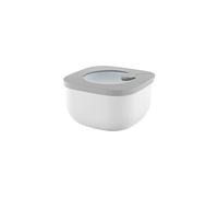 Guzzini - Kitchen Active Design, STORE&MORE, Récipient hermétique bas pour réfrigérateur/congélateur/micro-ondes (S) - Gris foncé, 12,2 x 12,2 x h6,8 cm | 450cc - 170700177
