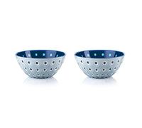 LightBlue White blue LOT 2 BOLS ⌀12CM "LE MURRINE"