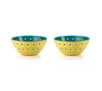 Guzzini - Le Murrine, Lot 2 Bols S - Jaune/Blanc/Aigue-marine - 279412225