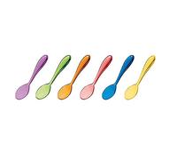 Guzzini - Lot de 6 petites cuillères couleurs assorties