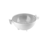 Guzzini, Lot Passoire Avec Bol Spin&Drain, 30 x 25 x h12,5 cm, Gris