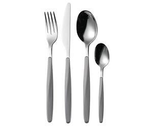 Guzzini - My Fusion, Set de 24 Couverts - Gris, 16,8 x 7,5 x h25,5 cm - 110700178