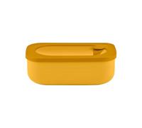 Guzzini - On The Go, Boîte à déjeuner avec étui “Store&Go” - fermeture hermétique - Jaune Mango - 20 x 12 x H 7 cm - 171100236