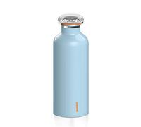 Guzzini - on The Go, Energy, Bouteille de Voyage Thermique - Bleu Clair, Ø 7.3 x h21.2 cm | 500 CC - 116700134
