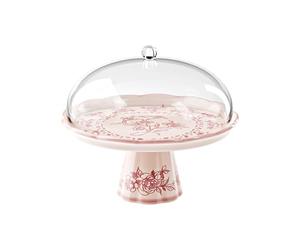 Guzzini - Pied avec Cloche en mélamine Josephine 'Table Decor' (Rose Poudre)