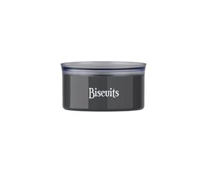 Guzzini - Pot ovale de fraîcheur avec inscription « Biscuits » (Charbon)
