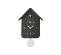 Guzzini - QQ Premium - Horloge Murale avec Pendule - Charbon, 24,8 x 12 x H 39 cm - Design Brogliato Traverso - 168650290