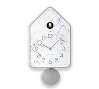 Guzzini - QQ-UP Horloge Murale avec Pendule - Gris foncé, 18,8x9,8xh37 cm - 168605177