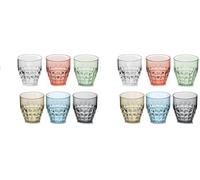 Guzzini Set 6 Verres Bas Tiffany Assorted 562527 (Lot de 2)