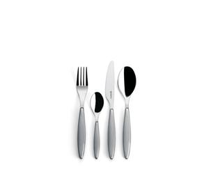GUZZINI Set de couverts FEELING pour 6 personnes gris 24 el.