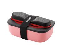 Guzzini - Store&GO, Coffret Lunch avec Couverts de Voyage - Rouge, 20 x 12 x h7 cm | 900ml - 17110231