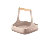 Guzzini - Tierra, All Together, Organisateur de Table en Bois et Plastique Recy ris Colombe, 22x22xh22,5 cm - 179300158