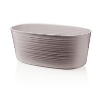Guzzini - Tierra, Grand Vase en Plastique recy ris Taupe