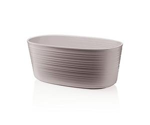 Guzzini - Tierra, Petit Pot Multiples, Pot en Plastique recy ris Taupe