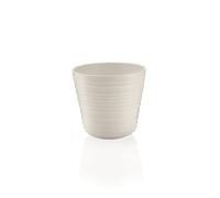 Guzzini - Tierra, Porte-Pot Simple en Plastique recy lanc Lait, Ø 12,8 x h12 cm | 1 l - 196200156