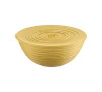 Guzzini - Tierra, Récipient L avec Couvercle en Plastique Recy ol - Jaune Moutarde, Ø 25xh10,8 cm | 3100ml - 175002206