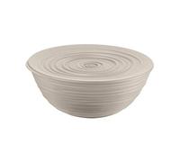 Guzzini - Tierra, Récipient M avec Couvercle en Plastique Recy ol - Gris Tourterelle, Ø 18xh7,8 cm | 1090ml - 175003158
