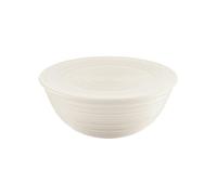 Guzzini - Tierra, Récipient XL avec couvercle en plastique recy ol - Blanc lait, Ø 30xh13 cm | 5000 ml - 175001156