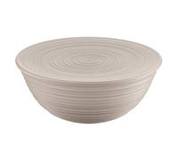 Guzzini - Tierra, Récipient XL avec Couvercle en Plastique Recy ol - Gris Tourterelle, Ø 30xh13 cm | 5000 ml - 175001158