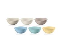 Guzzini - Tierra, Set de 6 Bols S en Plastique Recy ifférentes Couleurs, Ø12,2 x h11,5cm | 348ml - 17500052