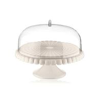 Stand À Gâteau Tiffany Blanc Lait 36cm Avec Cloche