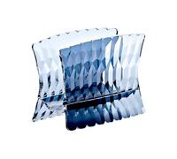 Guzzini Porte-serviettes de table Vanity bleu denim en Bio-based SAN et Bio-based SMMA – EAU