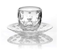 Guzzini: "Venecia" 110 ml (3,7 oz liquides) tasse avec soucoupe en acrylique (Pack de 6) [importation italienne]