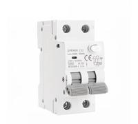 GVBAEPIEO Disjoncteur magnétique GYR9NM AC Type 2P 4P, avec Protection Contre Les surintensités et fuites, Rail Din 10A 16A 25A 32A 40A, 1 pièce(100mA,4P 32A)
