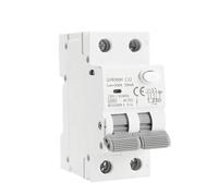 GVBAEPIEO Disjoncteur magnétique GYR9NM AC Type 2P 4P, avec Protection Contre Les surintensités et fuites, Rail Din 10A 16A 25A 32A 40A, 1 pièce(2P 16A,300mA)