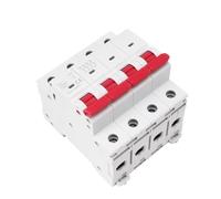 GVBAEPIEO GYM10 4P 6KA AC MCB Din Rail 220V 400V Mini disjoncteur 6A-63A 1 pièces(25A)