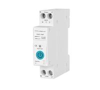 GVBAEPIEO TXCB1-TWM 63A Interrupteur Intelligent Disjoncteur 1P Compteur d'énergie Kilowatt-Heure Mesure Relais temporisé Intelligent(25 V)