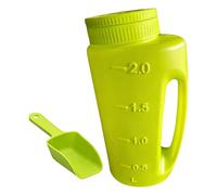 Gvblkq Épandeur de - Conteneur d'engrais portable pour sable de roche, design de recharge à large goulot avec fonction de contrôle de lancer équilibrée, aide à la couverture lisse, idéal pour